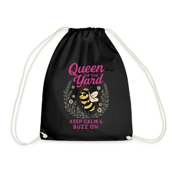 Abeilles Reine du Jardin - Sac de sport léger - noir - Devant