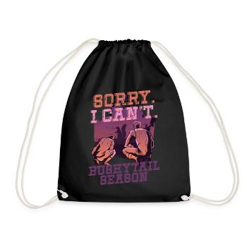 Squirrel Hunter Tree Rat Bushy Tail Season - Drawstring Bag - black - Front