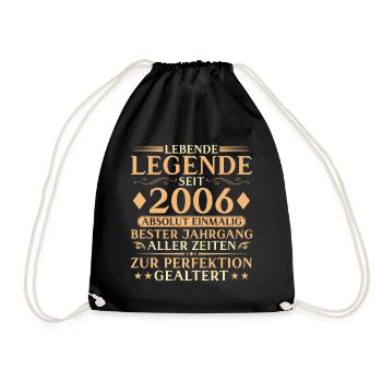 Millésime 2006 Anniversaire 20 ans Cadeau - Sac de sport léger - noir - Devant