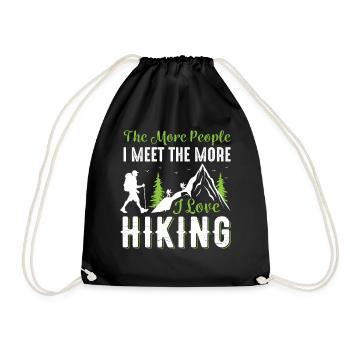Wander - Drawstring Bag - black - Front