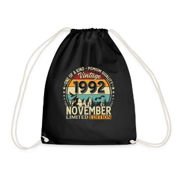 33ème Anniversaire Millésime Novembre Millésime 1992 - Sac de sport léger - noir - Devant