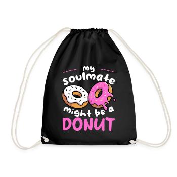 Mon beignet d’âme sœur - Sac de sport léger - noir - Devant