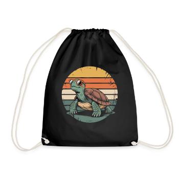 Tortue - Sac de sport léger - noir - Devant