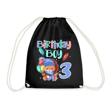 3ème anniversaire Leo - Sac de sport léger - noir - Devant