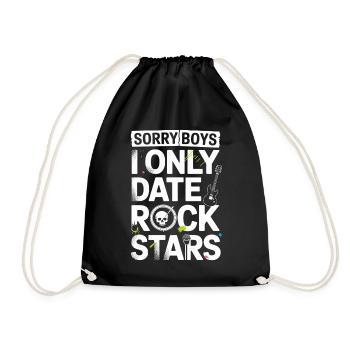 Festival Sorry Boys Je ne sors qu’avec Rock Stars Groupie - Sac de sport léger - noir - Devant