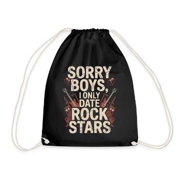 Festival Sorry Boys Je ne sors qu’avec Rock Stars Groupie - Sac de sport léger - noir - Devant