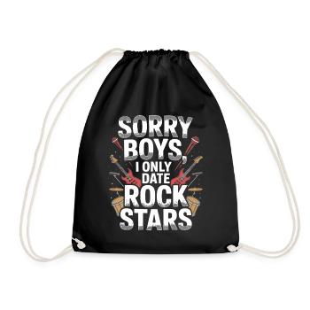 Festival Sorry Boys Je ne sors qu’avec Rock Stars Groupie - Sac de sport léger - noir - Devant