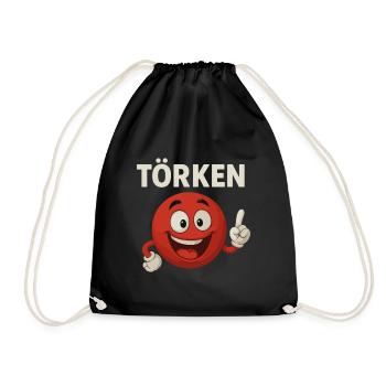 Drôle Dire Törken Dessin animé Drôle Dinde Mème - Sac de sport léger - noir - Devant