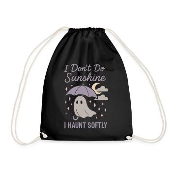 Effrayant Doux Pastel Goth Kawaii Halloween Mignon - Sac de sport léger - noir - Devant