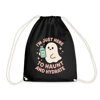 Creepy Sweet Pastel Goth Kawaii Halloween Cute - Drawstring Bag - black - Front