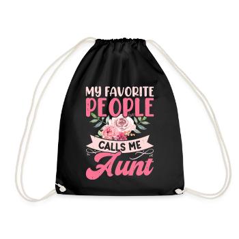 Tante Cadeau Meilleure Tante Du Monde - Sac de sport léger - noir - Devant