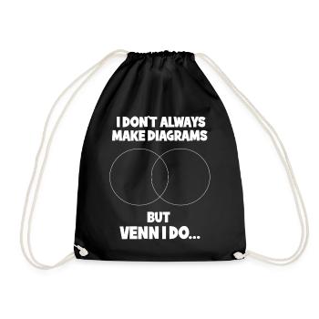 Math Math Math Teacher Mathematician - Drawstring Bag - black - Front