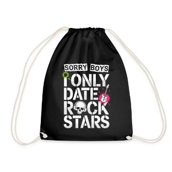 Festival Sorry Boys Je ne sors qu’avec Rock Stars Groupie - Sac de sport léger - noir - Devant