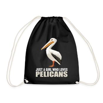 Pelicans Pelican - Drawstring Bag - black - Front
