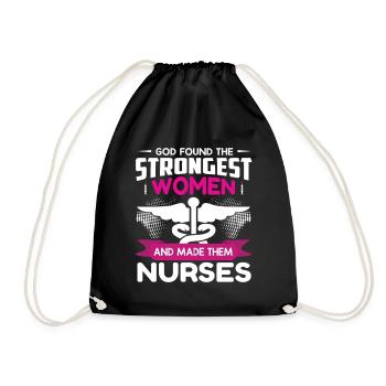 infirmier - Sac de sport léger - noir - Devant