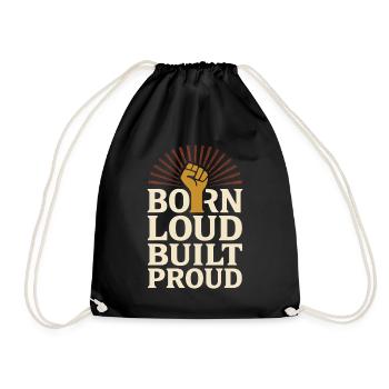 Groovy Pride Retro Equality Queer Story - Drawstring Bag - black - Front