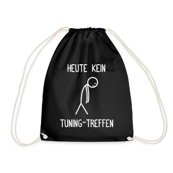 No Tuning Meeting Today Car Mechanic Mechanic Mechanic - Drawstring Bag - black - Front
