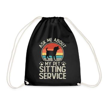 Dogs Dog Lover Dog Owner Gift - Drawstring Bag - black - Front