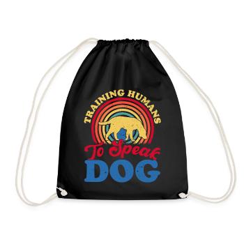 Dogs Dog Lover Dog Owner Gift - Drawstring Bag - black - Front