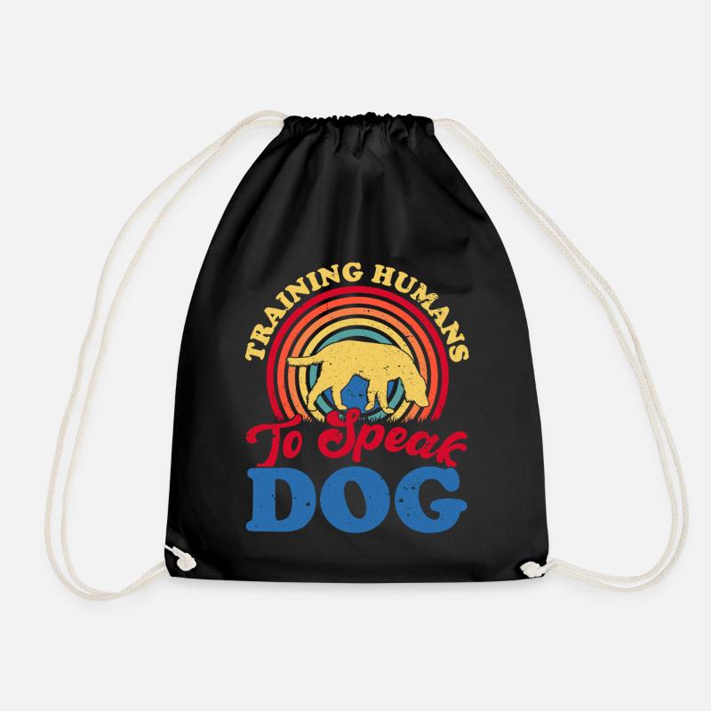 Hunde Hundeliebhaber Hundebesitzer Geschenk - Turnbeutel - Schwarz