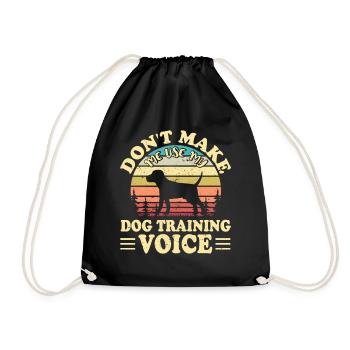 Dogs Dog Lover Dog Owner Gift - Drawstring Bag - black - Front