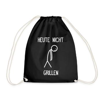Don't grill today BBQ season BBQ grill - Drawstring Bag - black - Front