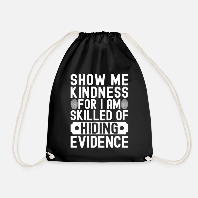 Forensic Analyst Skilled Of Hiding Evidence Squad - Turnbeutel - Schwarz