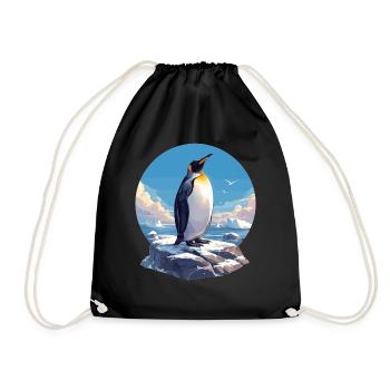 Penguins Penguin - Drawstring Bag - black - Front