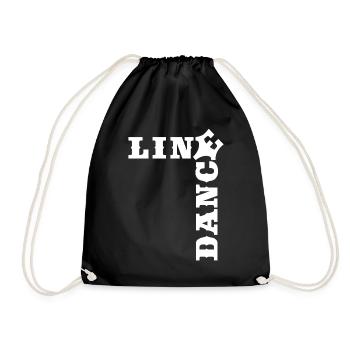 Temps de danse en ligne de mots croisés - Sac de sport léger - noir - Devant
