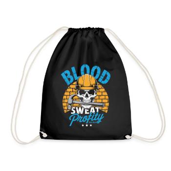 Blue Collar Worker Craft Construction Worker - Drawstring Bag - black - Front