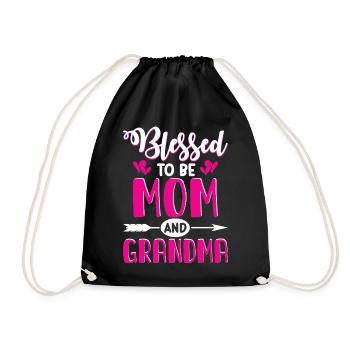 Cadeau de grand-mère Cadeaux de Noël Grand-mère - Sac de sport léger - noir - Devant