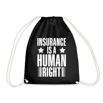 Costume d’agent d’assurance Droits de l’homme Medicare - Sac de sport léger - noir - Devant