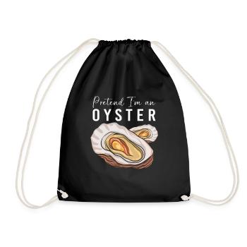 Oysters - Drawstring Bag - black - Front