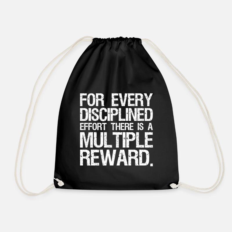 for every disciplined effort there is a multiple - Turnbeutel - Schwarz