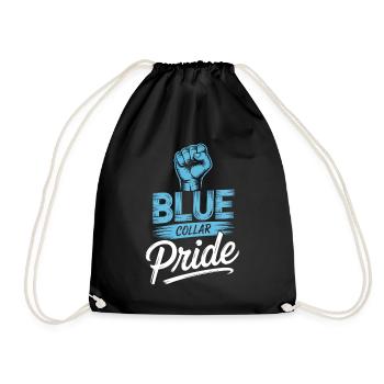 Blue Collar Worker Craft Construction Worker - Drawstring Bag - black - Front