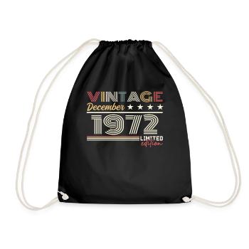 Cadeau Décembre 1972 - Sac de sport léger - noir - Devant