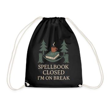 Booktok Fantasy Bookish Humor Gift for - Drawstring Bag - black - Front