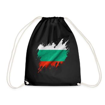 Drapeau bulgare, style déchiré - Sac de sport léger - noir - Devant