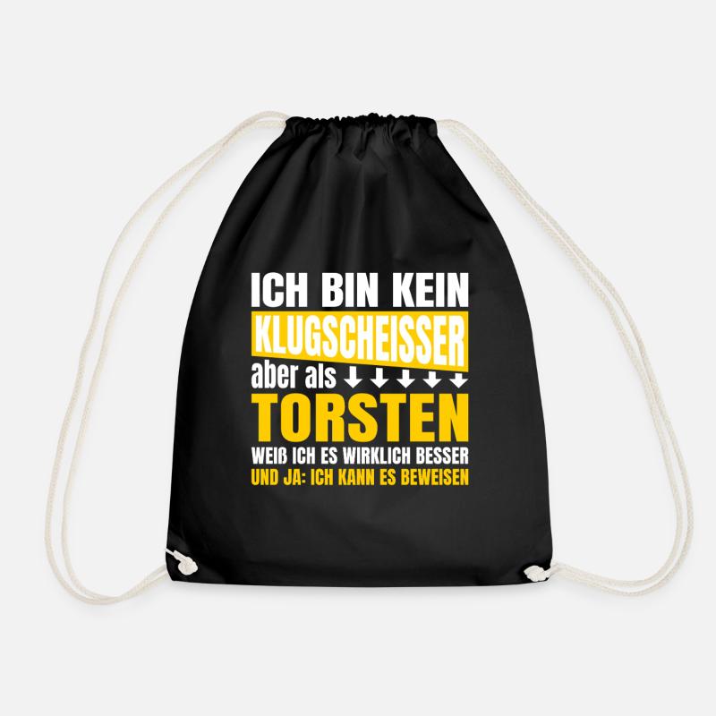 Je ne suis pas un petit malin Torsten - Sac de sport léger - noir