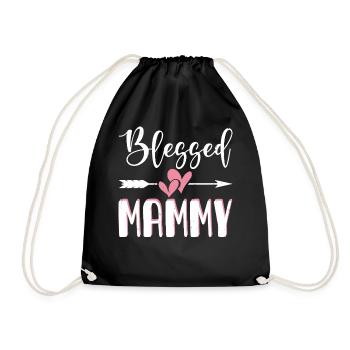 Oma Mama Geschenk Weihnachtsgeschenke Großmutter  - Turnbeutel - Schwarz - Vorne