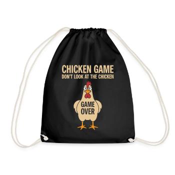 Game Theory Chickens Game - Drawstring Bag - black - Front