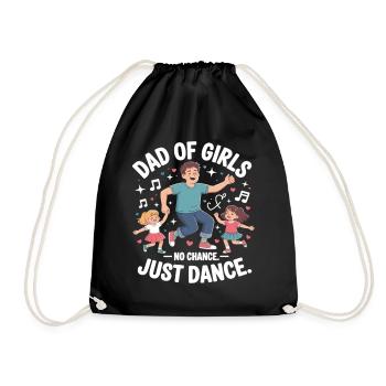Dancing Girl Dad – No Chance, Just Dance - Sac de sport léger - noir - Devant