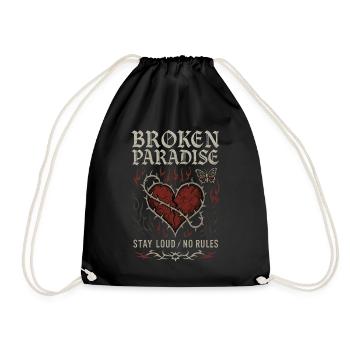 Vintage Y2k Grunge Aesthetic Gothic Punk - Drawstring Bag - black - Front