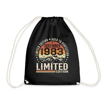 Décembre 1983 - Sac de sport léger - noir - Devant