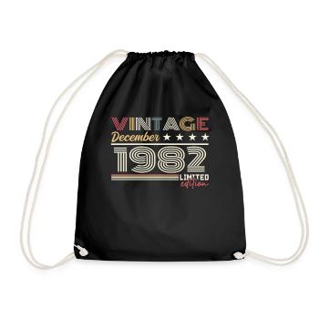Cadeau Décembre 1982 - Sac de sport léger - noir - Devant