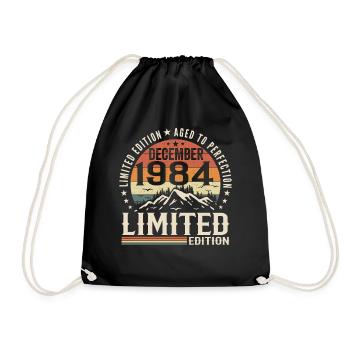 December 1984 - Drawstring Bag - black - Front