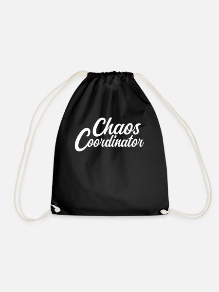 Chaos Coordinator - Chef von allem - Turnbeutel - Schwarz