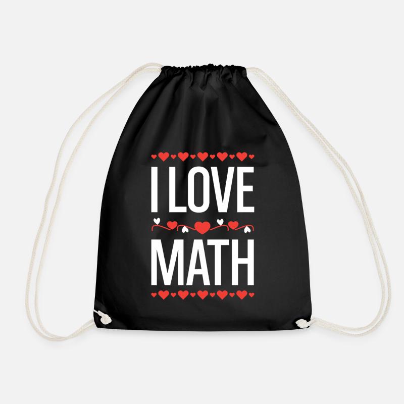 I Love Math Design - Turnbeutel - Schwarz
