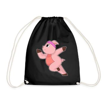 Cochon Jogger Jogging Sport - Sac de sport léger - noir - Devant