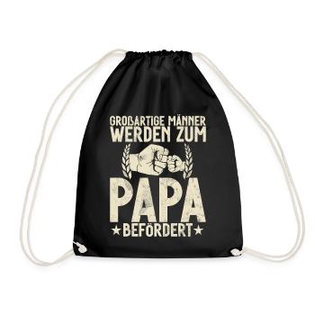 De grands hommes sont promus au rang de papa - Sac de sport léger - noir - Devant